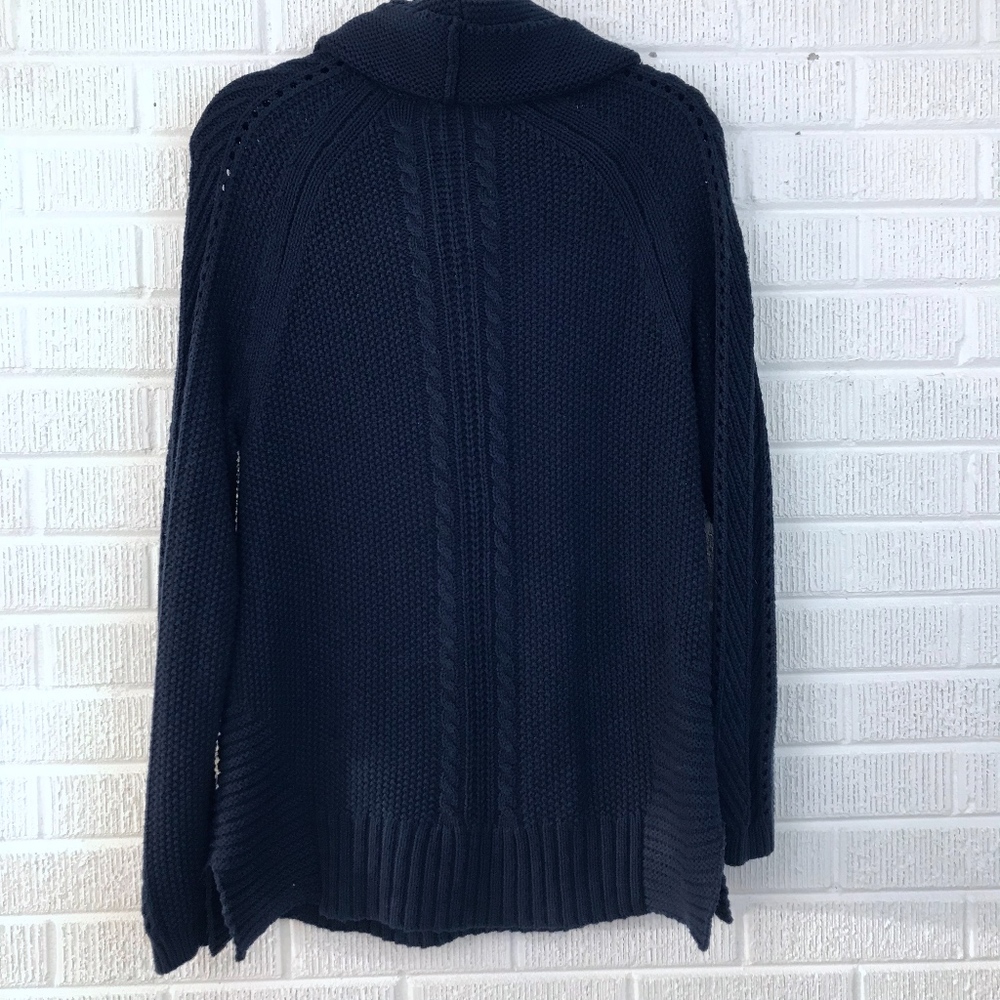Cabi S Sweater Cowl Neck Cable Knit Chunky #3168 - Picture 5 of 6